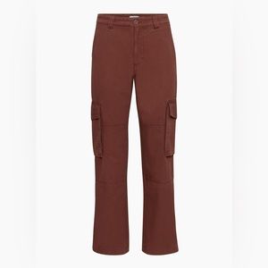 TNA Troop cargo- dark maroon-size2-Aritzia